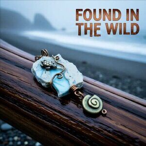 Huge Snakeskin Jasper Turtle Pendant ~ Cream Blue Bronze - Coastal Cowgirl Style